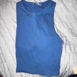 Zara Blue Muscle Tee for Women